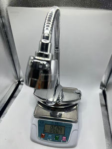 Moderno contemporaneo lavello da cucina rubinetti a parete zinco <span class=keywords><strong>rubinetto</strong></span> da cucina tubo flessibile tirare verso il basso caldo e freddo miscelatore rubinetti - Product Image 3