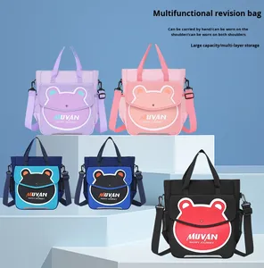 Sac à dos PSYDUCK Source Factory pour collégiens, en nylon, motif dessin animé Oxford, tendance, durable, grande capacité, imperméable, fermeture éclair - Product Image 6