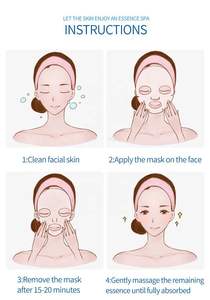 OEM-Mascarillas Faciales de marca privada personalizadas, mascarilla Facial hidratante coreana, hoja de belleza orgánica para el cuidado de la piel - Product Image 5