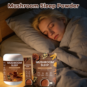 Poudre de thé aux champignons biologiques USDA |   Mélange Apaisant du Soir avec Reishi, Queue de Dinde et Ashwagandha – Boisson Adaptogène pour le Soutien du Sommeil - Product Image 6