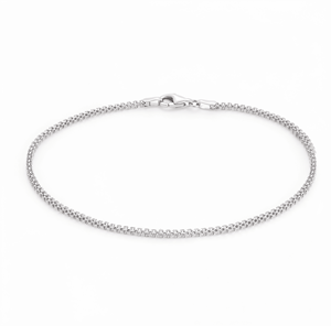 Bracelet en platine Pt950 blanc à double croix carrée avec maillons structurés pour jeunes hommes – Accessoire quotidien masculin - Product Image 1