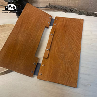 Carpeta de Menú de Hotel de Lujo con Cubierta Impresa Personalizada, Carpeta de Menú de Madera de Alta Calidad y Duradera