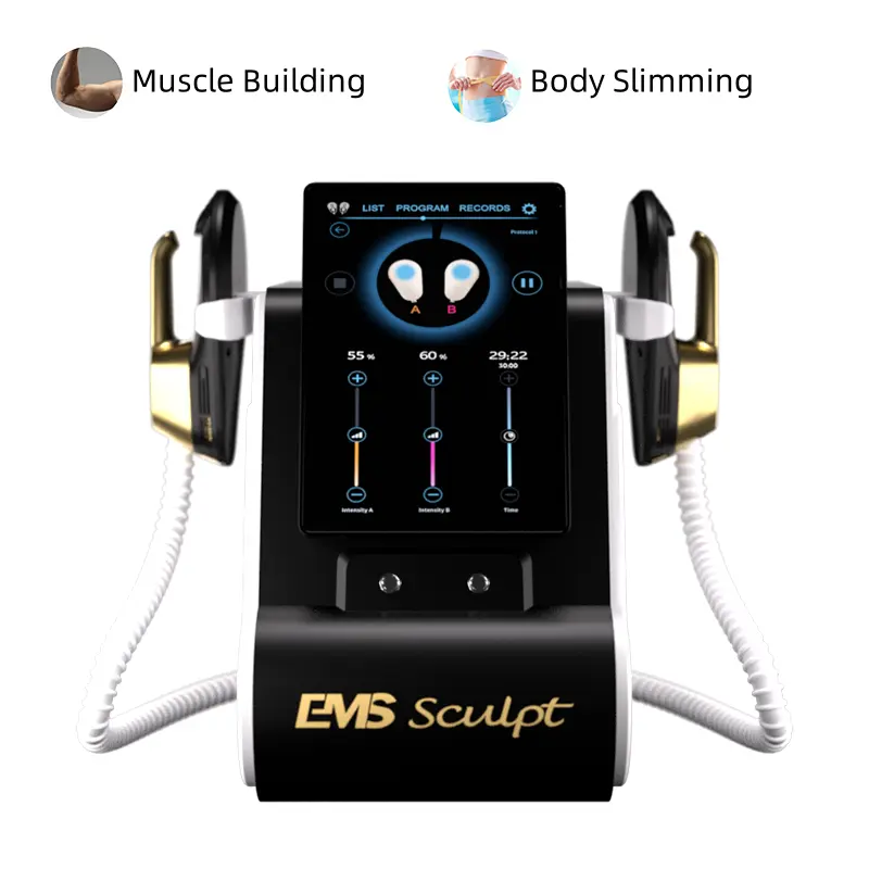 Super Price Muscle Building Fat Burning Butt Lifting Body Sculpting/Sliming 2 Handle Muscle Stimulator Shaping Sculpting Machine