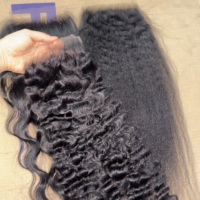 Наборы кудрявых волос Bouncy Curly Hair от одного донора с HD кружевными фронтальными закрытиями 2x6, 4x4, 5x5, 6x6, 7x7, 9x6, 13x4, 13x6, натуральные бирманские кудрявые волосы