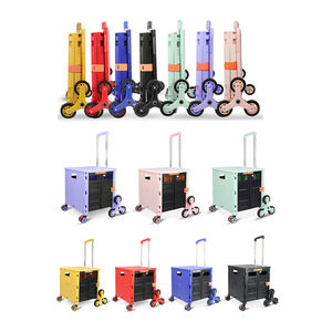 Opvouwbare Winkelwagen Trolleys Supermarkt <span class=keywords><strong>Seat</strong></span> Hand Opvouwbare Winkelwagens Met Handvat & Wielen Board Handling <span class=keywords><strong>Trolley</strong></span> - Product Image 1