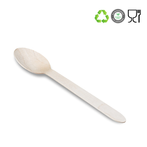 Cucchiaio Monouso Biodegradabile in Legno di Betulla Lungo 16 Cm per Uso Ecologico - Product Image 3