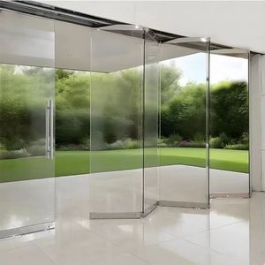 Hiện đại không khung không gỉ nhôm kính phân vùng tường kính cửa trượt - Product Image 3