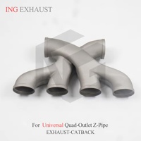 ING Nouveau design, nouveau produit, acier inoxydable, conçu spécifiquement pour les châssis Corvette Z06/ZR1, tuyau en Z à quatre sorties universel