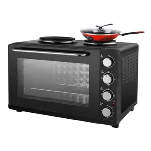 30L mini oven elektrische brood bakken oven met twee hot platen