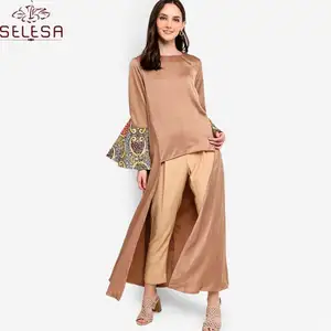 2021 高品质最新 Baju Kurung 印度女衬衫穆斯林与女性伊斯兰服装