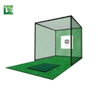 Ensemble de cage de frappe de golf verte de haute qualité 3*3*3m, filet d'entraînement portable et durable, aides à l'entraînement intérieur/extérieur