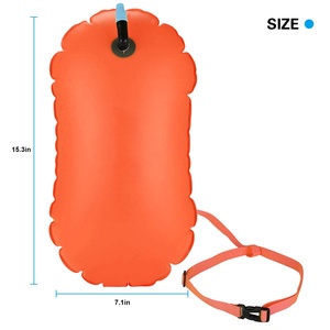 Bouée de natation gonflable étanche en PVC, sac flottant de sécurité pour eaux ouvertes, équipement de natation extérieur - Product Image 2