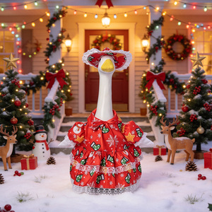 H53 Nouveau style Costume de Noël pour oie de porche, style Europe-Amérique, en polyester, toutes saisons, taille unique, décoration - Product Image 6