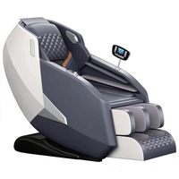 Silla de Masaje Spa Plegable Portátil de Gravedad Cero 3D de Lujo, 120W, Eléctrica Inteligente con Control por Voz, Recargable por USB