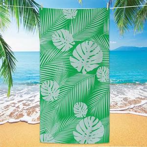 Quick Drying Sand-Free Microfiber Beach Towel Hot Summer Outdoor <b>Bath</b> Towel with Custom Sports Pattern Printed for Gym Travel - Product Image 1