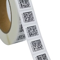Individuell Bedruckte UV-Beschichtete PVC Wasserdichte Etiketten Aufkleber mit Variablen Daten Seriennummern Barcodes QR-Codes Matrizen