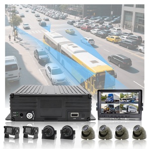 1080PヘビーデューティートラックAHDバックカメラディスプレイ画面システム8CH 4GモバイルMDVR 4チャンネル<span class=keywords><strong>DVR</strong></span>車載バスモニターセットアップHDD - Product Image 1