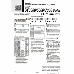 ชิ้นส่วนนิวเมติกส์ SS5Y3-10SQA-16B-C4นิวเมติก SMC - Product Image 1