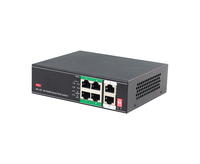 DIGICAST 6 Port 10/100M RJ45 Ports Smart PoE Switch dengan Transmisi 10M/250 Meter dan Fungsi PoE Watchdog