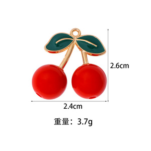 Joyeux Nouvel An Pendentif DIY Transparent Rouge Rose Cerise avec Œil de Mouton, Breloques pour Coque de Téléphone, Fournitures de Décoration Artisanale - Product Image 2