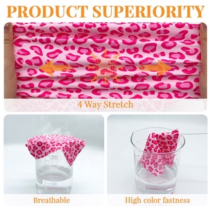 Cổ Rất Nhiều Thoáng Khí Nylon Polyamide Spandex 4 Cách Đàn Hồi Tùy Chỉnh <span class=keywords><strong>Leopard</strong></span> In Vải Đồ Bơi Váy Đồ Lót Vải - Product Image 3