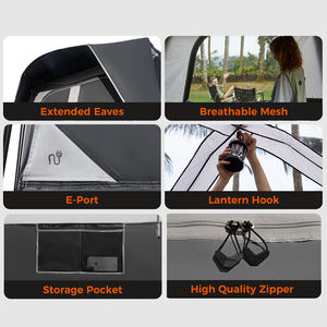 Tente de <span class=keywords><strong>camping</strong></span> pour SUV à installation rapide, instantanée, pour 4 à 6 personnes, protection UV, imperméable, auvent pour hayon - Product Image 3