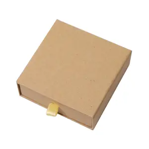 Картонный ящик раздвижное ожерелье серьги браслет кольцо на заказ Подарочная бумажная упаковка коробка для ювелирных изделий
