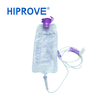 Kit de poches de perfusion entérale jetables avec anneau de suspension, poche translucide pour la nutrition entérale à l'hôpital et à domicile