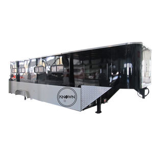 Luxury Deluxe Customizable Gooseneck Horse Carriage <b>Trailers</b> Floating Cart with Angle Load Feature Premium Custom Options - Product Image 3