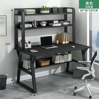 Vente en gros d'usine Bureau d'ordinateur de bureau personnalisé de haute qualité Bon prix Grand bureau d'ordinateur avec étagère