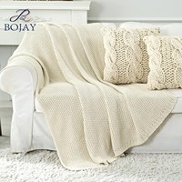 Jeté léger, chaud, doux et confortable, jeté en tricot pour lit, canapé, salon, jeté décoratif