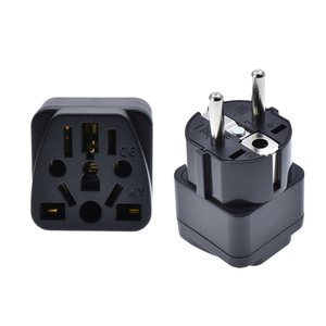 Travel Adapter Us Free Logo Print European Adapter Plug Travel Adaptor For Europe Schuko Universal Socket For Germany France Iceland Netherlands