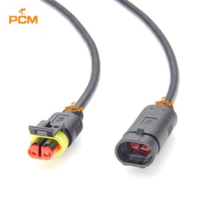2-weg AMP Superseal connector mannelijk naar vrouwelijk 2-polig waterdichte verlengkabel Tyco 16AWG 282104-1 naar 282080-1 voor vrachtwagen aanhanger - Product Image 6