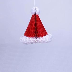 Décoration de Noël suspendue en papier, motif nid d'abeille tridimensionnel biodégradable, pour arrière-plan de fête - Product Image 4