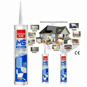 SANVO ms silicone sealant Anti-fungus for swimming pool bathroom tile joints sealing with MS mildew sealant