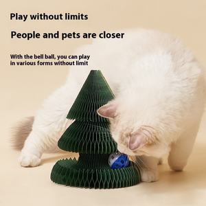Christmas <b>Cat</b> Toy Vertical Wall-Mounted <b>Scratching</b> Board Scratch-Resistant <b>Cat</b> <b>Tree</b> - Product Image 5