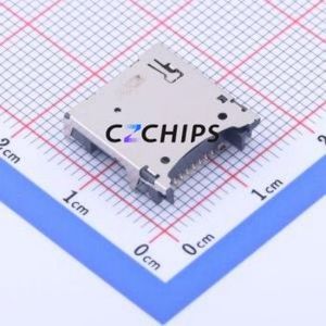 XKTF-1150-11 SD Card / Memory Card Connector SMD Connector Self-Return Type MicroSD Card (TF Card) Card Holder 4.3mm - Product Image 1