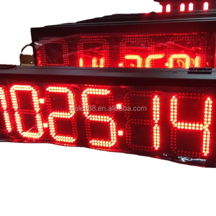 Low price indoor outdoor count up countdown 5inch 6inch 8inch 10 inch time clock led display