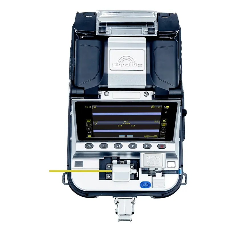 Máquina de fusión AI10, máquina de empalme de fibra óptica, empalmador FTTH de fusión de fibra óptica, equipo empalmador de fibra óptica AI 10