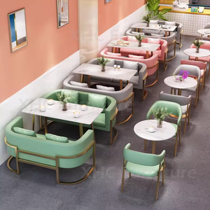 Juego de Mesa y Sillas para Restaurante Personalizado en Oferta, Estructura Metálica, Diseño Moderno y Lujoso para Cafetería, Bar, Bistro, Hoteles - Product Image 4