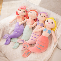 Peluche Princesse Sirène Scintillante Oceanarium avec Rembourrage en Coton PP, Plusieurs Couleurs, Design Adorable, Poupée Apaisante