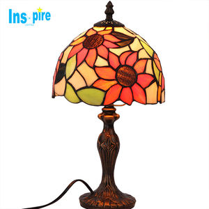 Vente en gros Abat-jour en verre original de luxe Lampe de table <span class=keywords><strong>Tiffany</strong></span> rétro baroque européen de chevet - Product Image 5