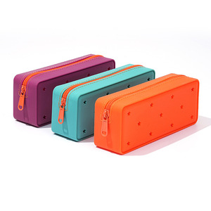 School Etui Potlood Doos Voor Kinderen Student Briefpapier Doos Terug Naar School Siliconen Vierkante Vorm Potlood Tas - Product Image 3