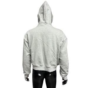 Sudadera con Capucha Bordada Personalizada para Hombre, de Algodón Grueso, con Estampado de Mármol, Talla Grande, con Cierre - Product Image 6