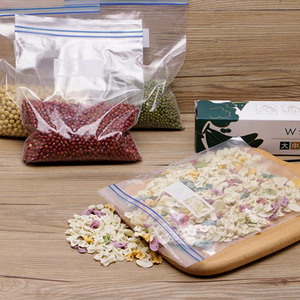 Hot Sale Custom Small Transparent Printed Stand up <b>Zip</b> Lock Plastic <b>Bags</b> Reclosable Zipper <b>Bag</b> clear for Food Package with logo - Product Image 3