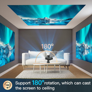 Mini projecteur de cinéma maison sans fil 5G d'extérieur Mise au point automatique Android 11 Système LED/LCD Lampe portable 5G WIFI Business 4K Maximum - Product Image 4