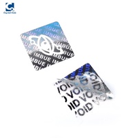 Rouleau d'autocollant en papier de sécurité inviolable hologramme étiquette vide avec logo pour appareil photo téléphone portable garantie preuve de sécurité évidente