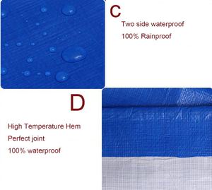 Bâche Pe de remorque de camion de fabricant 40X40 avec œillets - Product Image 6