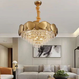 2025 xu hướng bán buôn hiện đại nhà hàng lịch thi đấu Vòng thả pha lê LED phòng khách RGB đèn Pop thiết kế sang trọng ánh sáng Trần - Product Image 4