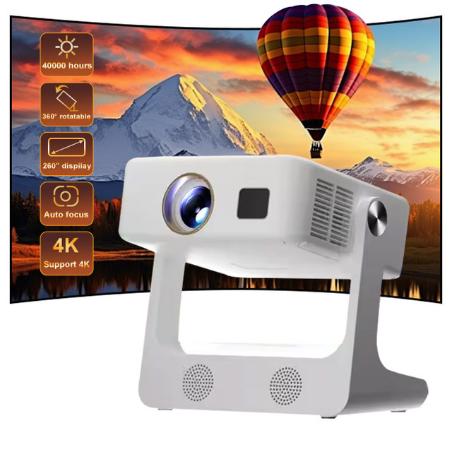 For Hot Selling D1 Google TV System Projector Portable Auto Focus 1080P Full HD 4K Ready Android 13 3D Ready Outdoor Movie